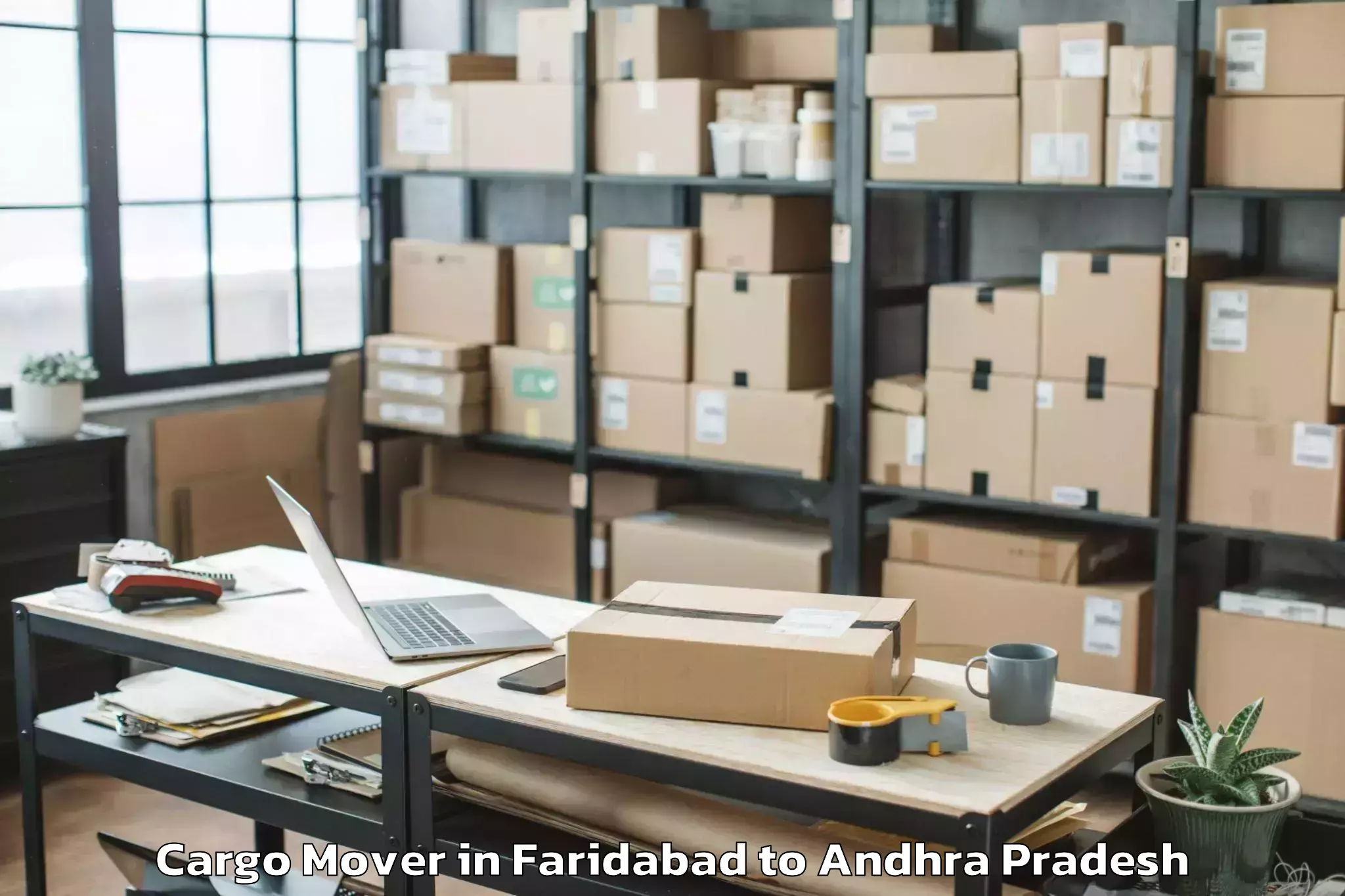 Expert Faridabad to Koruprolu Cargo Mover